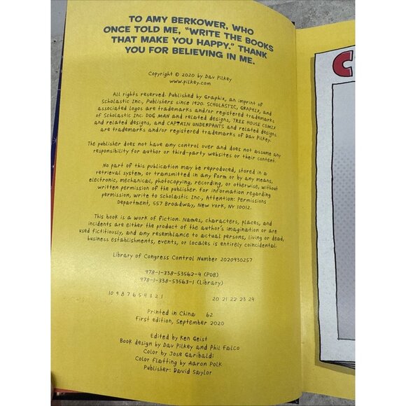 Dog Man: Grime and Punishment hardcover graphic novel by Dav Pilkey. Like New - Picture 4 of 6